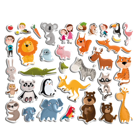 Joc magnetic, La Zoo, 35 de piese, copii varsta 3-7 ani [1]