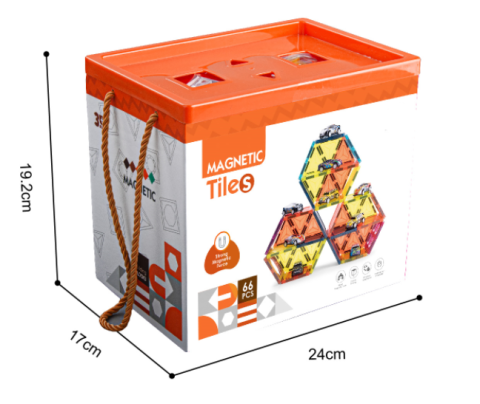 Joc magnetic - Parcarea masinutelor 66 piese (7.5 cm) [1]