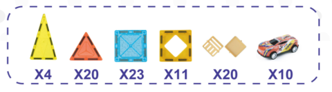 Joc magnetic - Parcarea masinutelor 88 piese (5.5 cm) [5]