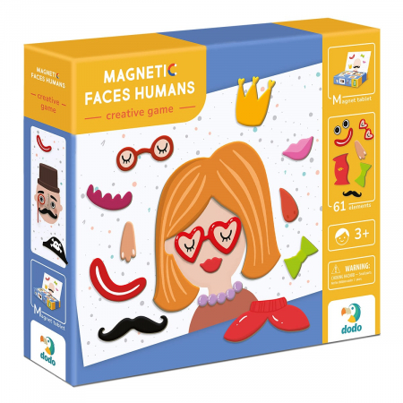 Jucării și Jocuri pentru copii - Joc magnetic, Personaje amuzante, 3-6 ani