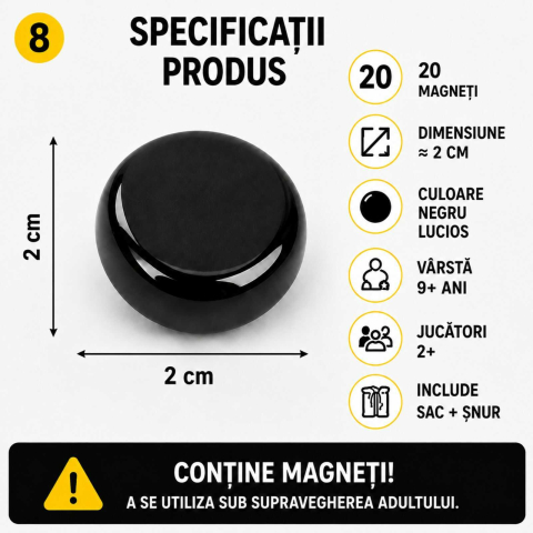 Joc Magnetic Stones Chess 22 Pietre Magnetice, Strategie [7]