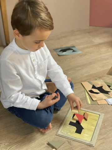 Joc magnetic Tangram, Egmont Toys, varsta 3 - 6, 6 - 9 ani, Baiat, Fata [2]