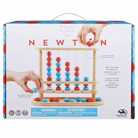 Jucării și Jocuri pentru copii - Joc marbles newton 5 in linie din lemn