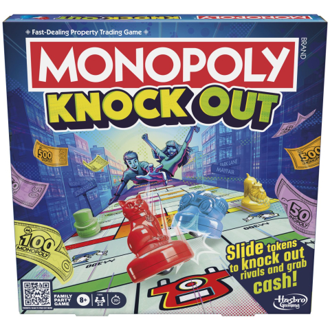 Jucării și Jocuri pentru copii - Joc monopoly knock out in limba engleza copii varsta 8 ani - +15 ani