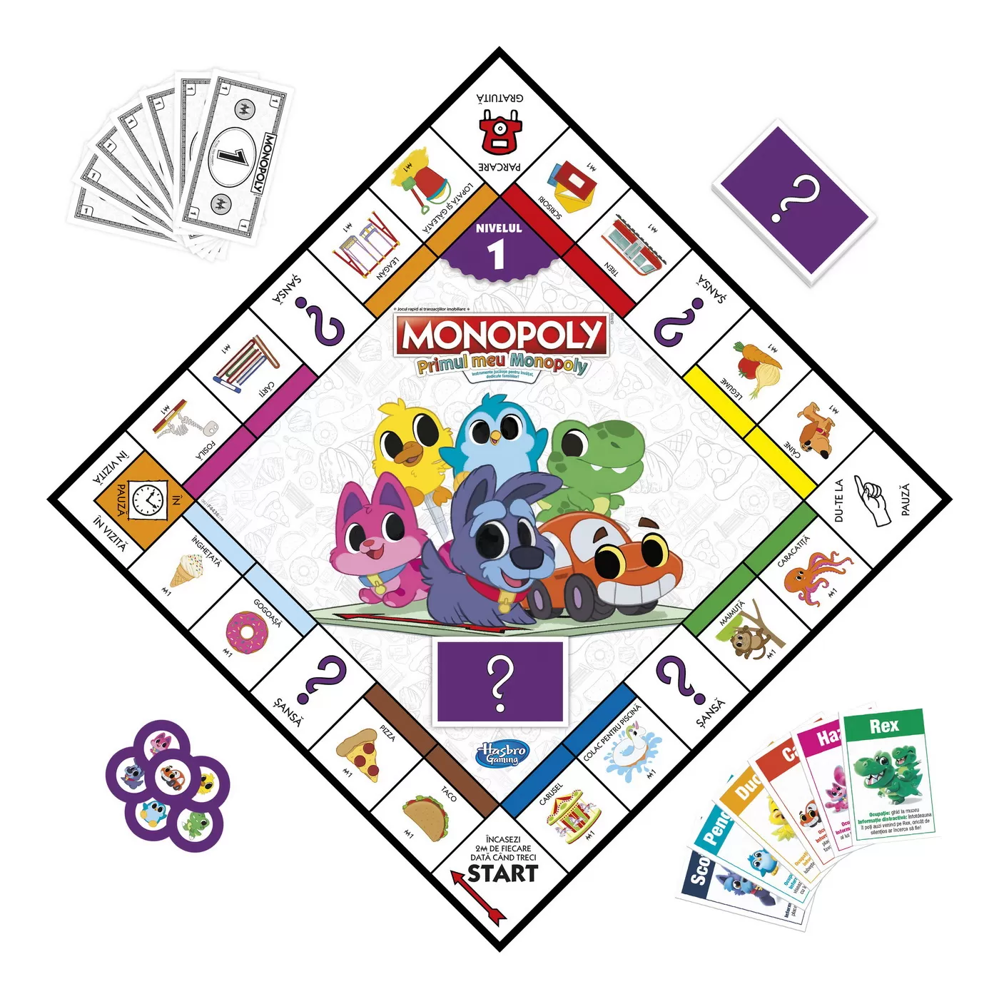 Primul Meu Joc Monopoly in Limba Romana, 4 ani+, varsta de la 4 ani la 8 ani [1]