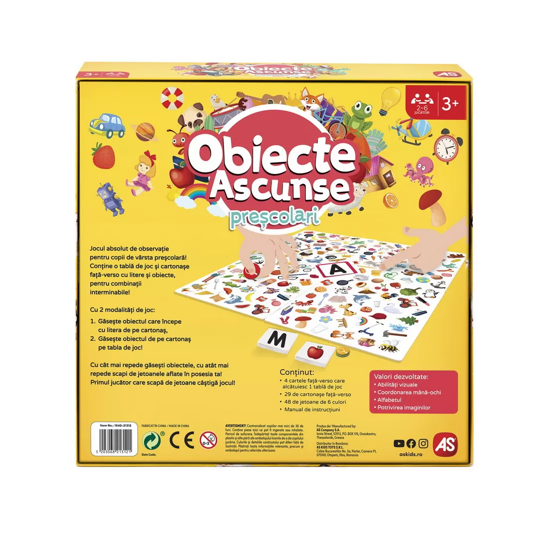 Obiecte Ascunse Prescolari, Joc educativ, 3 ani+, varsta de la 3 ani la 6 ani [5]