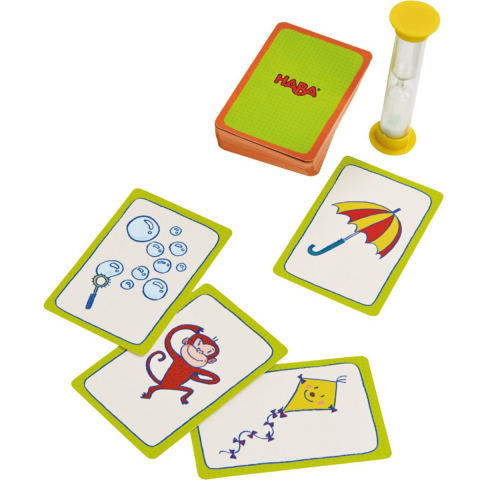 Joc Pantomima Haba in Cutie Metalica, 48 Carduri Ilustrate, 4 Jucatori [1]