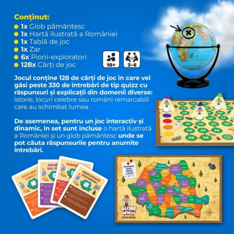 Joc pentru copii Galobe Whizz Romania, 2-6 jucatori, 10+ ani, 80882 [3]
