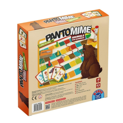 Joc pentru copii Pantomime-Animale din Romania, 2-16 jucatori, 4+ ani, 80851 [1]