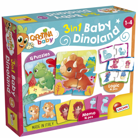 Jucării și Jocuri pentru copii - Joc potrivire 3 in 1 - Taramul dinozaurilor