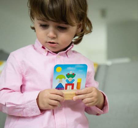 Joc educativ din lemn ⭐ Day and Night Puzzle, Smart Games [3]