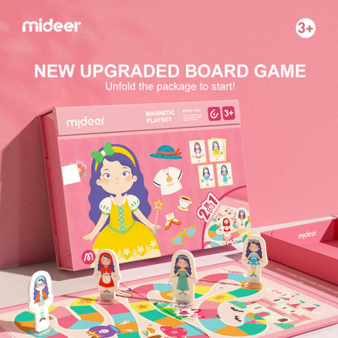 Joc Puzzle Magnetic de Arta si Asociere imbracaminte, 2 in 1, puzzle magnetic si boardgame [3]