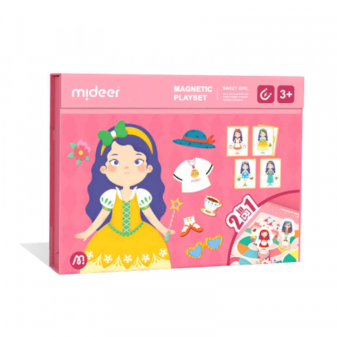 Jucării și Jocuri pentru copii - Joc Puzzle Magnetic de Arta si Asociere imbracaminte, 2 in 1, puzzle magnetic si boardgame