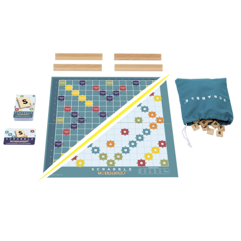 Joc scrabble 2 in 1 din lemn in limba romana copii varsta 8 ani - +15 ani [2]