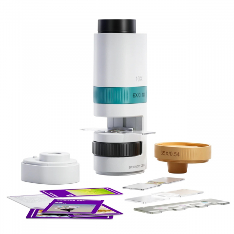 Jucării STEM, Știință şi Experimente - Joc STEM Microscop cu proiector 350, TopBright, varsta 6 - 9, 9+ ani, Baiat, Fata