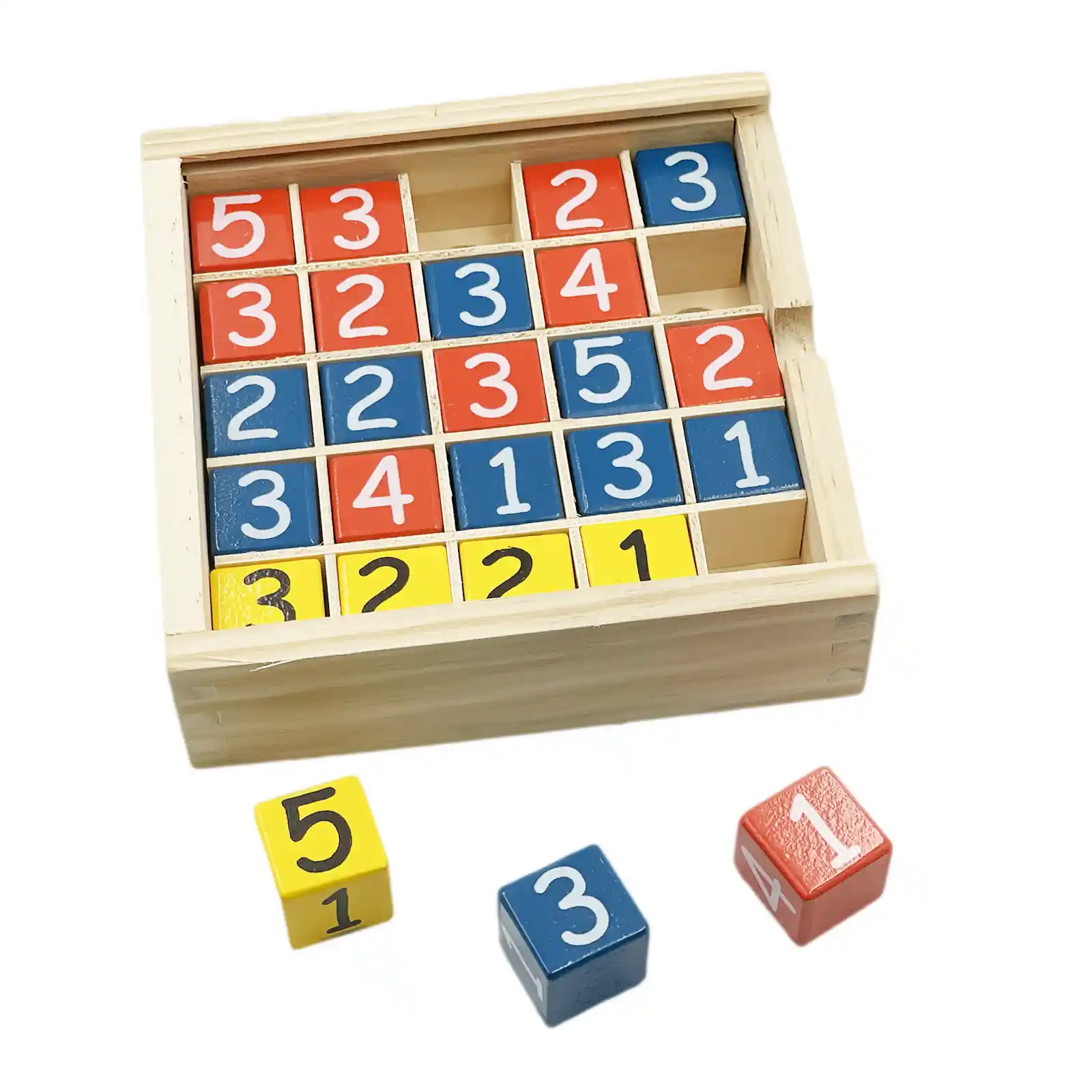 Sudoku din lemn cu 25 de cuburi numerotate - Micostore.ro [2]