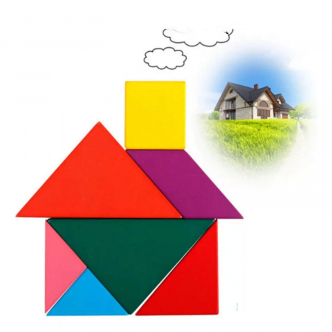 Puzzle educativ 3D tip Tangram, 16 piese 3 ani+ - Micostore.ro [3]