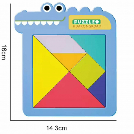 Joc Tangram cu 7 Piese din Plastic - Micostore.ro [2]