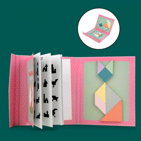 Carte Magnetica Tangram pentru copii, 48 de modele [4]