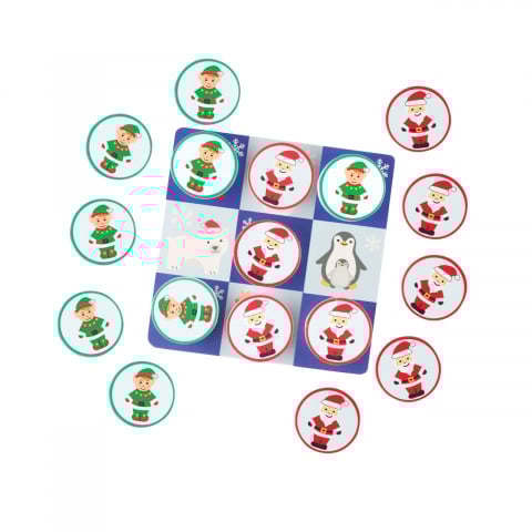 Jucării și Jocuri pentru copii - Joc tic tac toe din lemn varianta de sarbatori, Orange Tree Toys, varsta 3 - 6 ani, Baiat, Fata