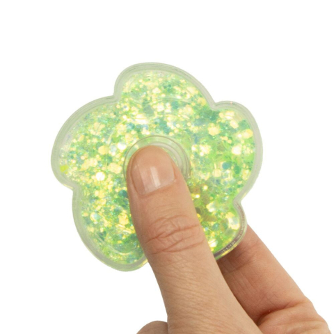 Art & Craft si Artizanat - Jucarie antistres Fidget Spinner - Floricica cu sclipici