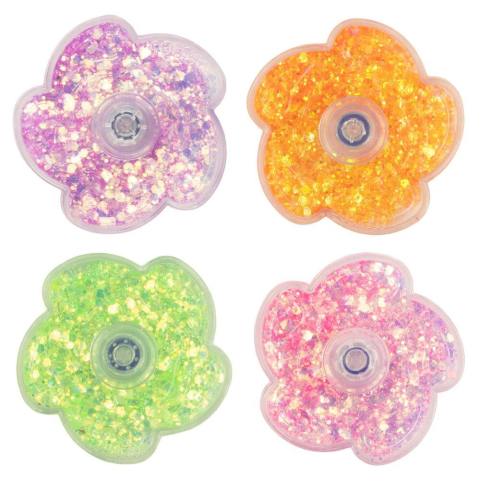 Jucarie antistres Fidget Spinner - Floricica cu sclipici [1]
