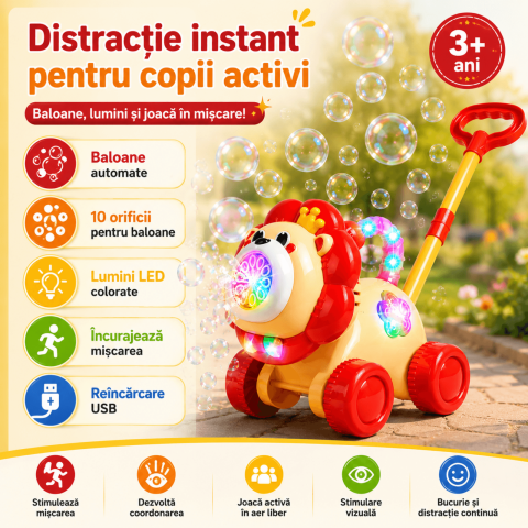 Jucarie Aparat de Facut Baloane Spun, Incarcare USB, Copii [20]