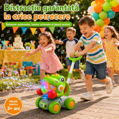 Jucarie Aparat de Facut Baloane Spun, Incarcare USB, Copii [4]