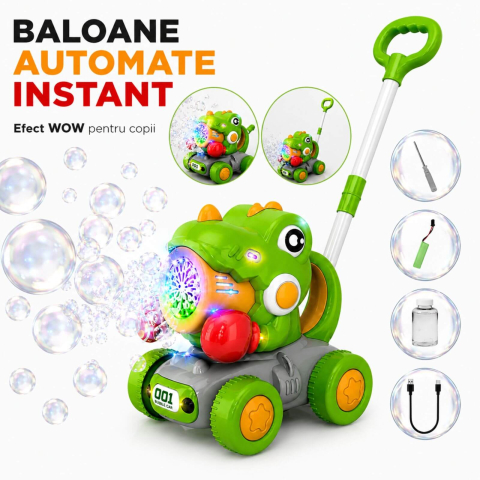 Jucării de făcut baloane de săpun - Jucarie Aparat de Facut Baloane Spun, Incarcare USB, Copii