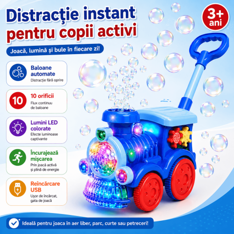 Jucarie Aparat de Facut Baloane Spun, Incarcare USB, Copii [1]