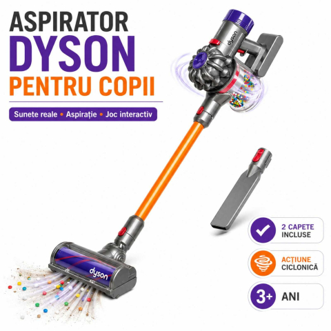 Jucării și Jocuri pentru copii - Jucarie aspirator copii Dyson fara fir | sunete si aspiratie