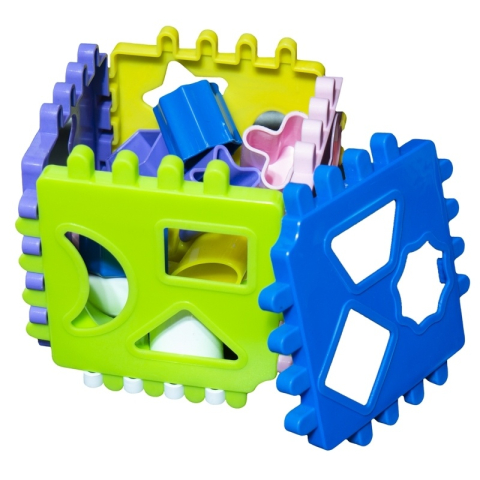 Jucarie bebelusi - Cub cu activitati educative 24 piese, 13cm - Roben 16002 , 12+ luni [5]