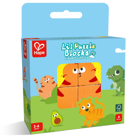 Jucării și Jocuri pentru copii - Jucarie - Blocuri puzzle mici varsta 3 ani+,6 ani+,8 ani+