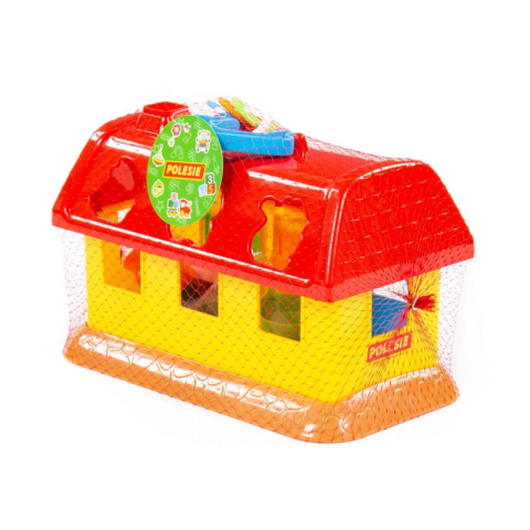 Jucarie casuta cu 6 forme si 6 stickere WADER My First Farm, 28Lx16lx19h, plastic, 9166 [6]