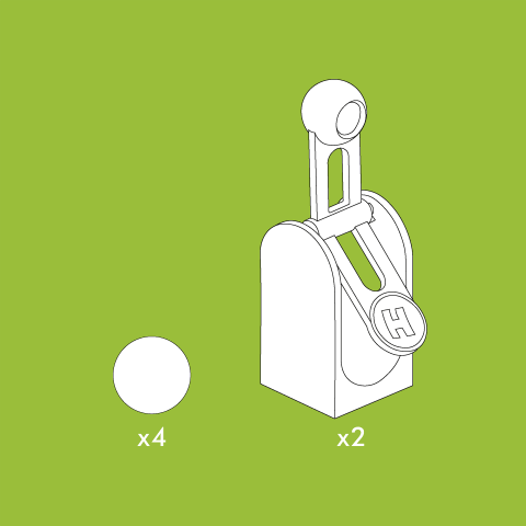 Jucarie copii Marble Run Hubelino - extensie ciocan gravitational (6 piese), copii varsta 4 ani+,6 ani+,8 ani+ [1]