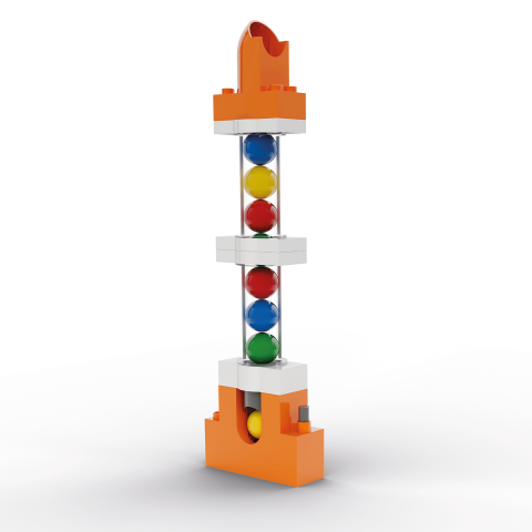 Jucării și Jocuri pentru copii - Jucarie copii Marble Run Hubelino - extensie lift pentru bile (24 piese), copii varsta 4 ani+,6 ani+,8 ani+