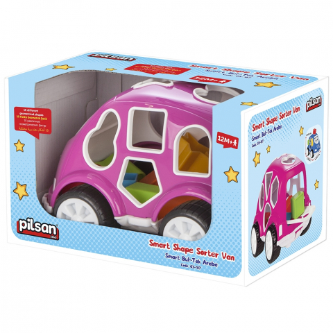 Jucarie cu sortator Pilsan Car pink [4]