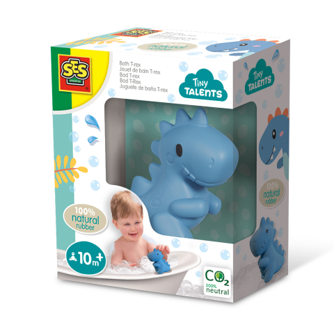 Jucării și Jocuri pentru copii - Jucarie de baie copii - T-rex - 100% cauciuc natural, copii varsta 1 an+,10 luni,3 ani+