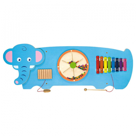 Mobilier camera copii - Jucarie de perete, Centru de activitati Elefant, 1-5 ani