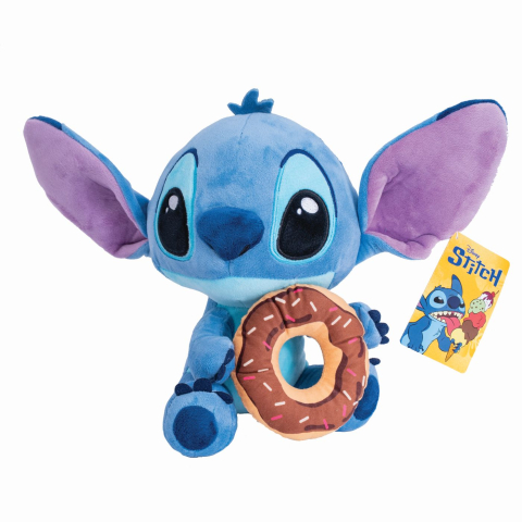 Jucării și Jocuri pentru copii - Jucarie de plus disney stitch cu gogoasa 25cm copii varsta 0 luni - +15 ani