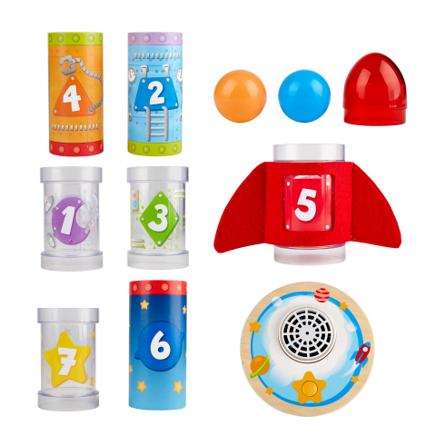 Jucarie de stivuit - Racheta cu ventilator si numere, copii varsta 2 ani+,5 ani+ [1]