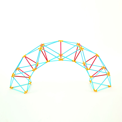 Seturi de construcție - Jucarie din bambus Flexistix - Cupola Geodezica (177 piese), copii varsta 4 ani+,6 ani+,8 ani+