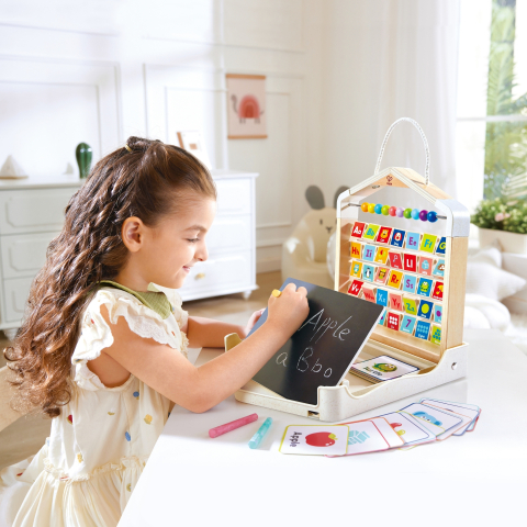 Jucarie din lemn - Abac de invatat engleza (40 piese), copii varsta 3 ani+,6 ani+,8 ani+ [2]