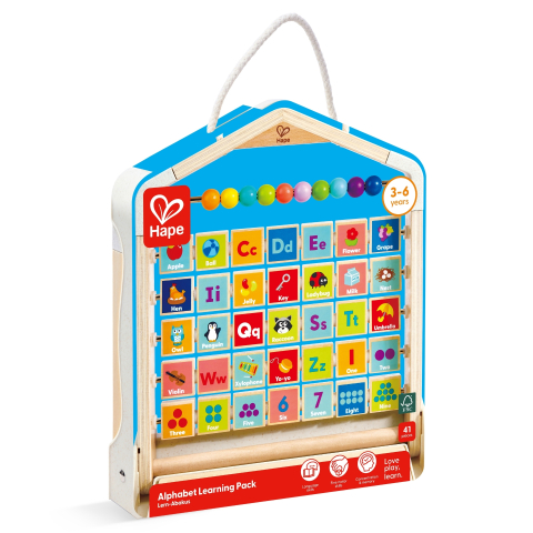 Jucarie din lemn - Abac de invatat engleza (40 piese), copii varsta 3 ani+,6 ani+,8 ani+ [1]