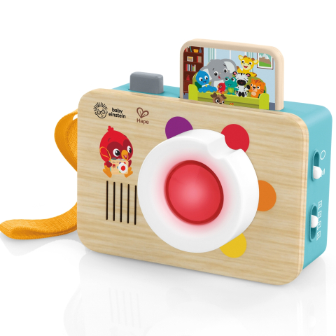 Jucării și Jocuri pentru copii - Jucarie din lemn - Aparat de fotografiat, copii varsta 1 an+,3 ani+,6 luni+
