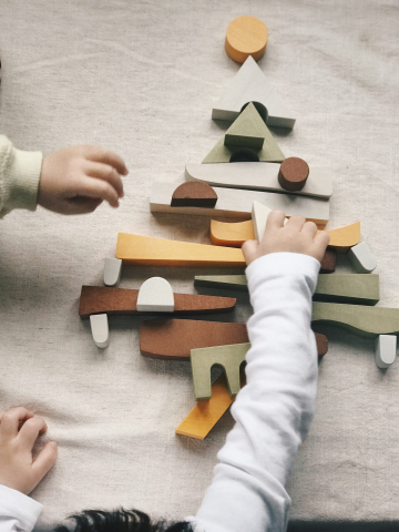 Jucarie din lemn - Blocuri puzzle, copii varsta 1 an+ [1]