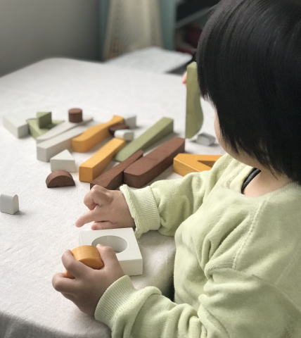 Jucarie din lemn - Blocuri puzzle, copii varsta 1 an+ [2]