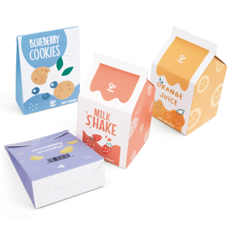 Jucarie din lemn - Carucior rosu de cumparaturi (10 piese), copii varsta 3 ani+,6 ani+,8 ani+ [12]