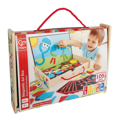 Jucarie din lemn - Cutie de arta magnetica, copii varsta 3 ani+,6 ani+ [1]