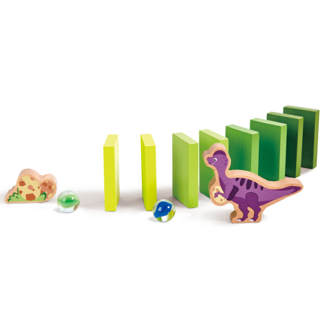 Jucarie din lemn - Marble Run Dino Adventure (131 piese), copii varsta 3 ani+,6 ani+ [4]